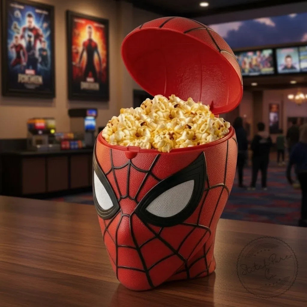 Porta PopCorn ispirato a SpiderMan, vista 6