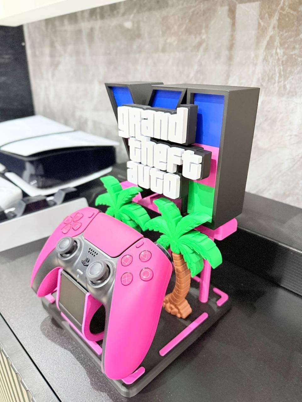 Supporto Pad PS5 XBOX | PERSONALIZABILE |Idea Regalo PS5- PS5 PRO - XBOX, vista 3