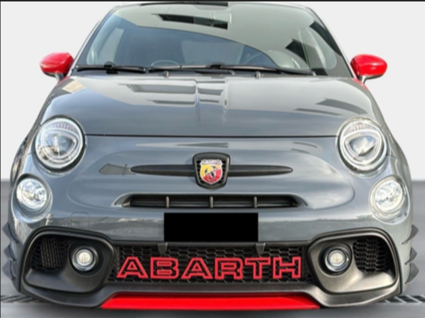 Scritta Abarth per Griglia Fiat 595 Punto Evo 500 Decorazione Stile Originale