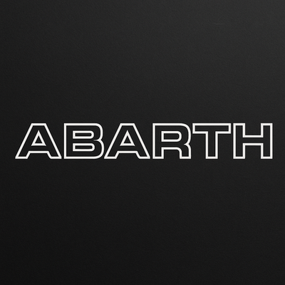 Scritta Abarth per Griglia Fiat 595 Punto Evo 500 Decorazione Stile Originale, vista 2