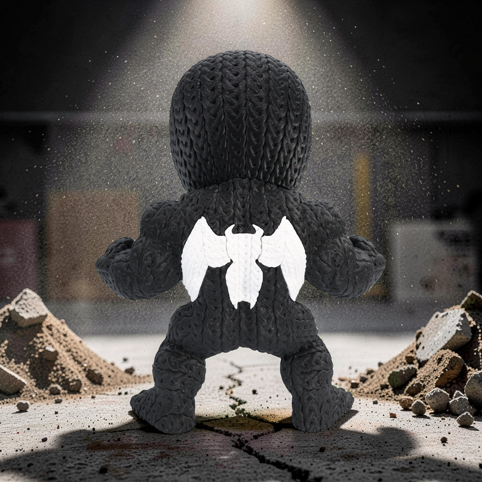 Statuetta Supereroe Stile Cartoon 20cm | Action Figure Decorativa | Venom, vista 4