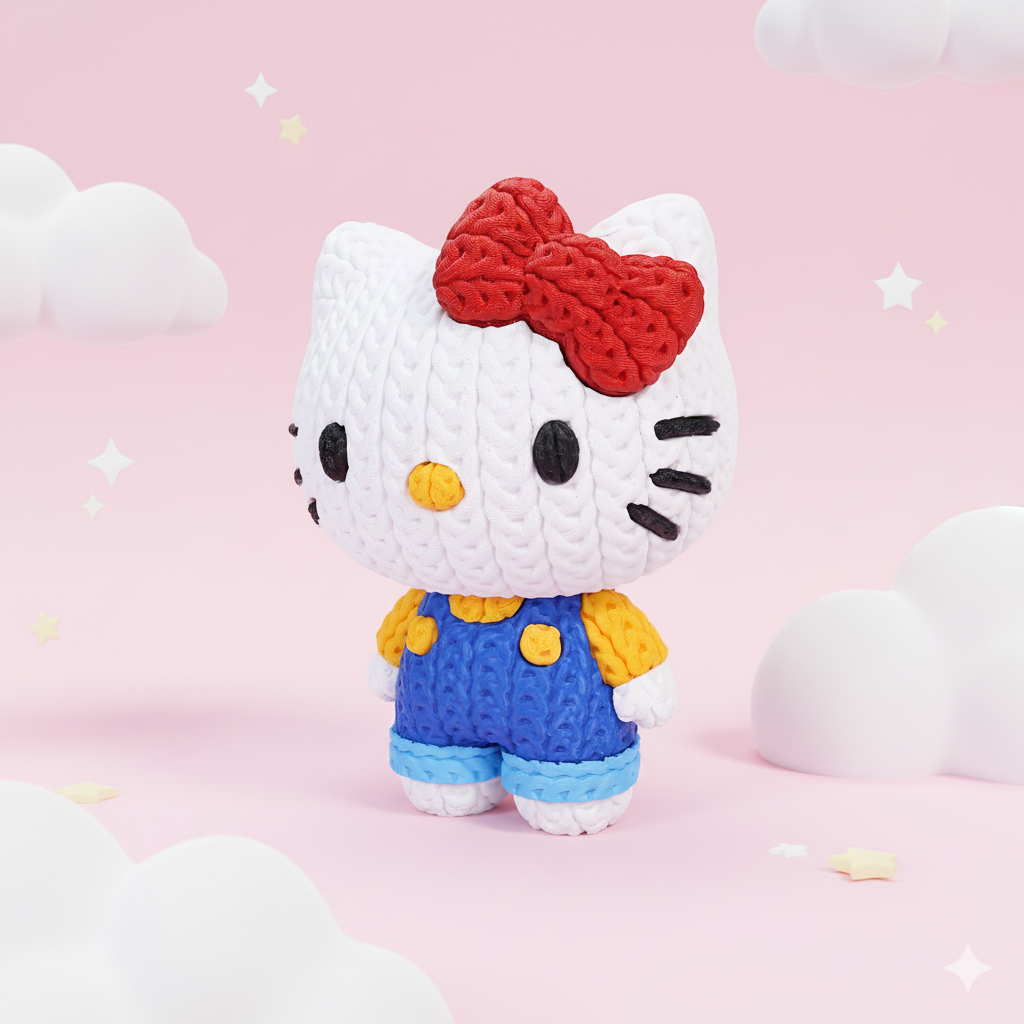 Statuetta Stile Cartoon 20cm | Action Figure Decorativa | Hello Kitty, vista 4