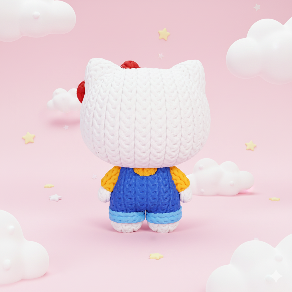 Statuetta Stile Cartoon 20cm | Action Figure Decorativa | Hello Kitty, vista 2