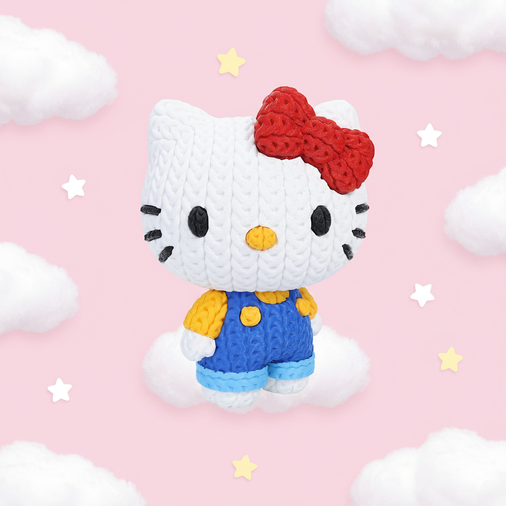 Statuetta Stile Cartoon 20cm | Action Figure Decorativa | Hello Kitty, vista 3