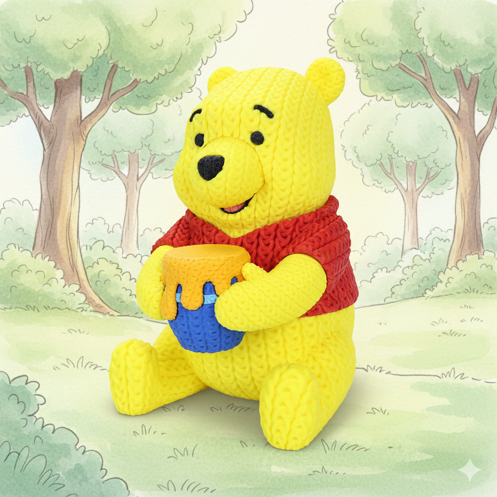 Statuetta Stile Cartoon 20cm | Action Figure Decorativa | Winnie the Pooh, vista 5