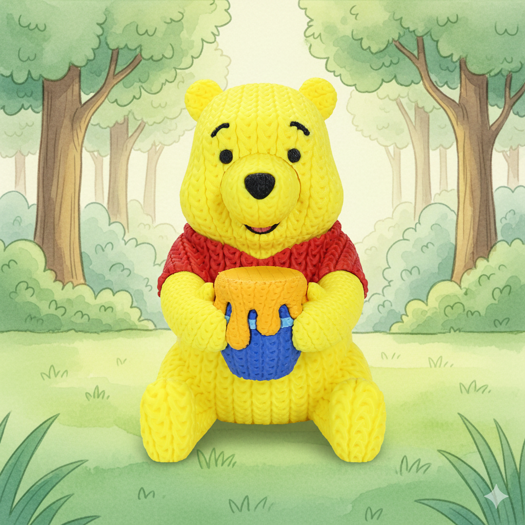 Statuetta Stile Cartoon 20cm | Action Figure Decorativa | Winnie the Pooh