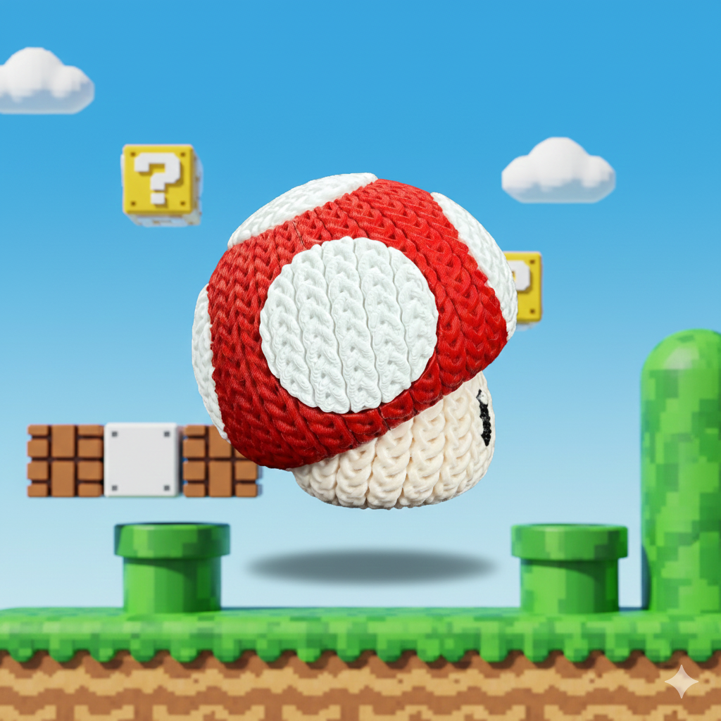 Statuetta 13cm| Action Figure Decorativa | Fungo Mario Bross - Super Mario, vista 4