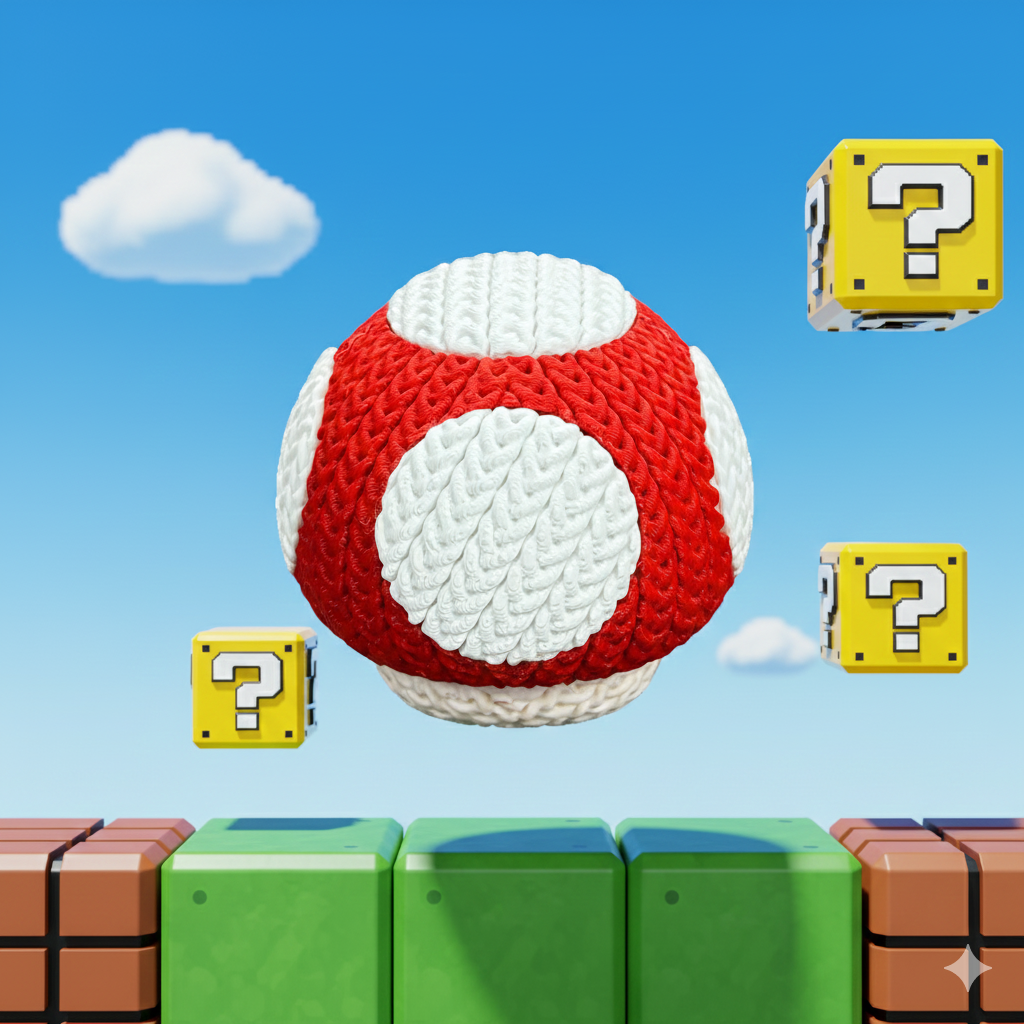 Statuetta 13cm| Action Figure Decorativa | Fungo Mario Bross - Super Mario, vista 3