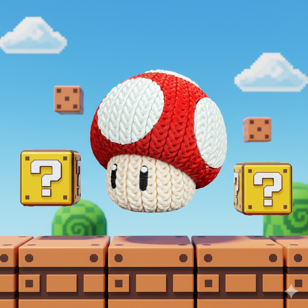 Statuetta 13cm| Action Figure Decorativa | Fungo Mario Bross - Super Mario