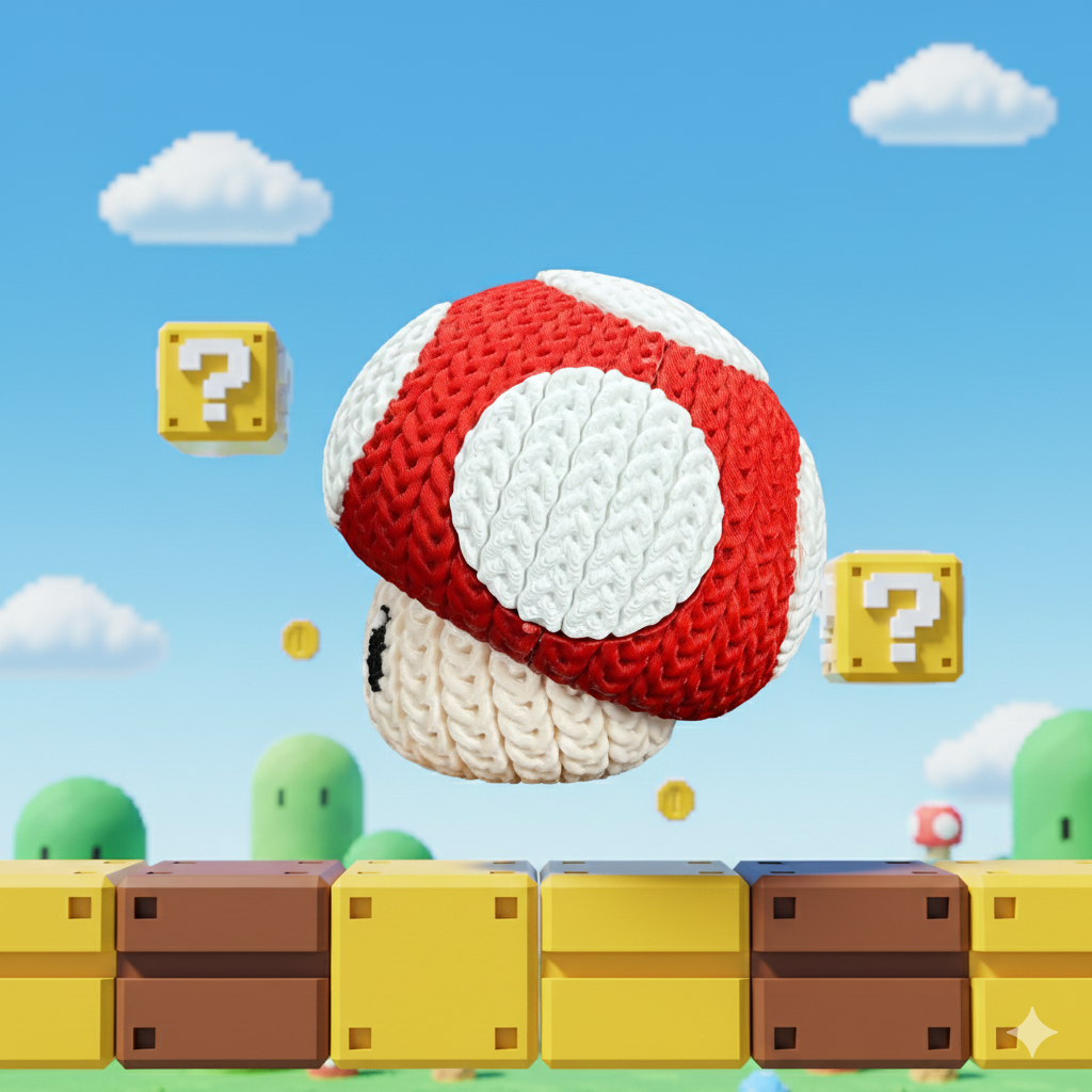 Statuetta 13cm| Action Figure Decorativa | Fungo Mario Bross - Super Mario, vista 5