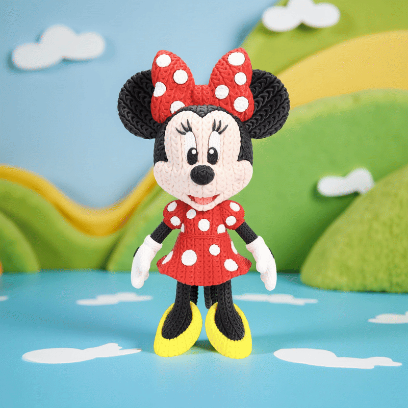 Statuetta 20cm | Action Figure Decorativa | Minnie  Topolina- Effetto Cucito 3D, vista 3