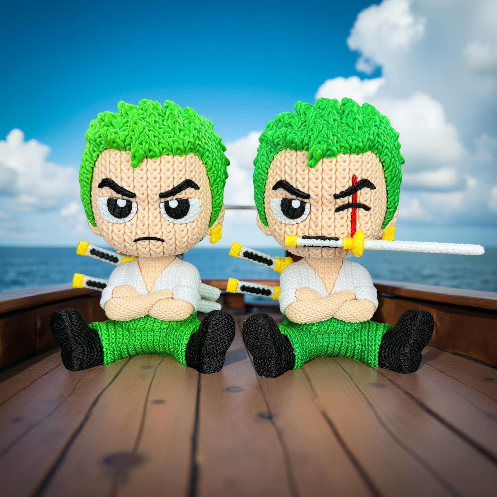 Statuetta One Piece Mini Figure 17cm Dettagliata Collezione  | Zoro, vista 11