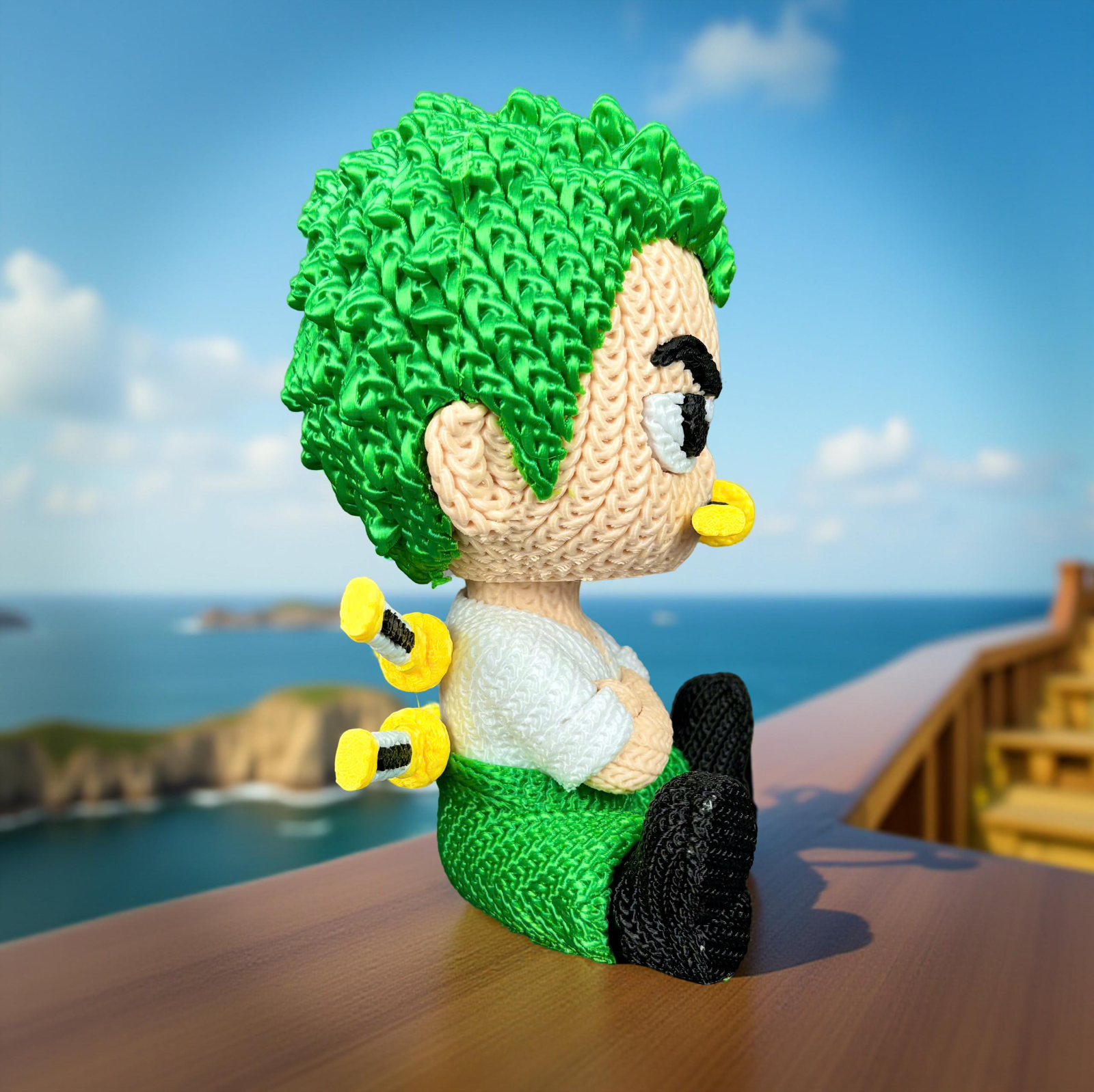 Statuetta One Piece Mini Figure 17cm Dettagliata Collezione | Zoro, vista 3