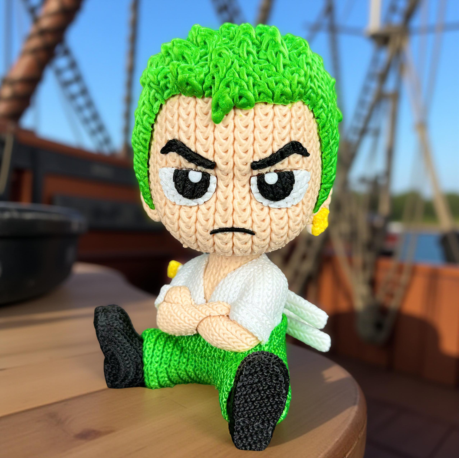 Statuetta One Piece Mini Figure 17cm Dettagliata Collezione | Zoro, vista 9